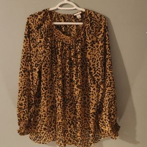 Leopard Print Blouse